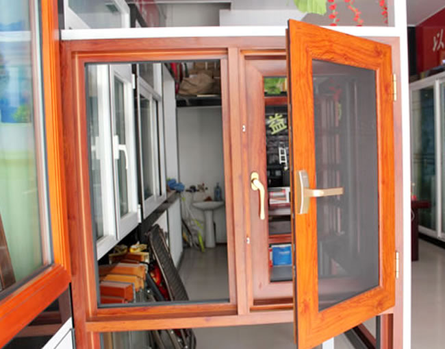 金剛網一體窗&nbsp;鋁木復合窗